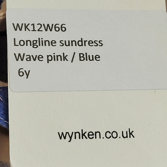 Wynken Blue and Tan Striped Girl's Casual Dress - Picture 9 of 9